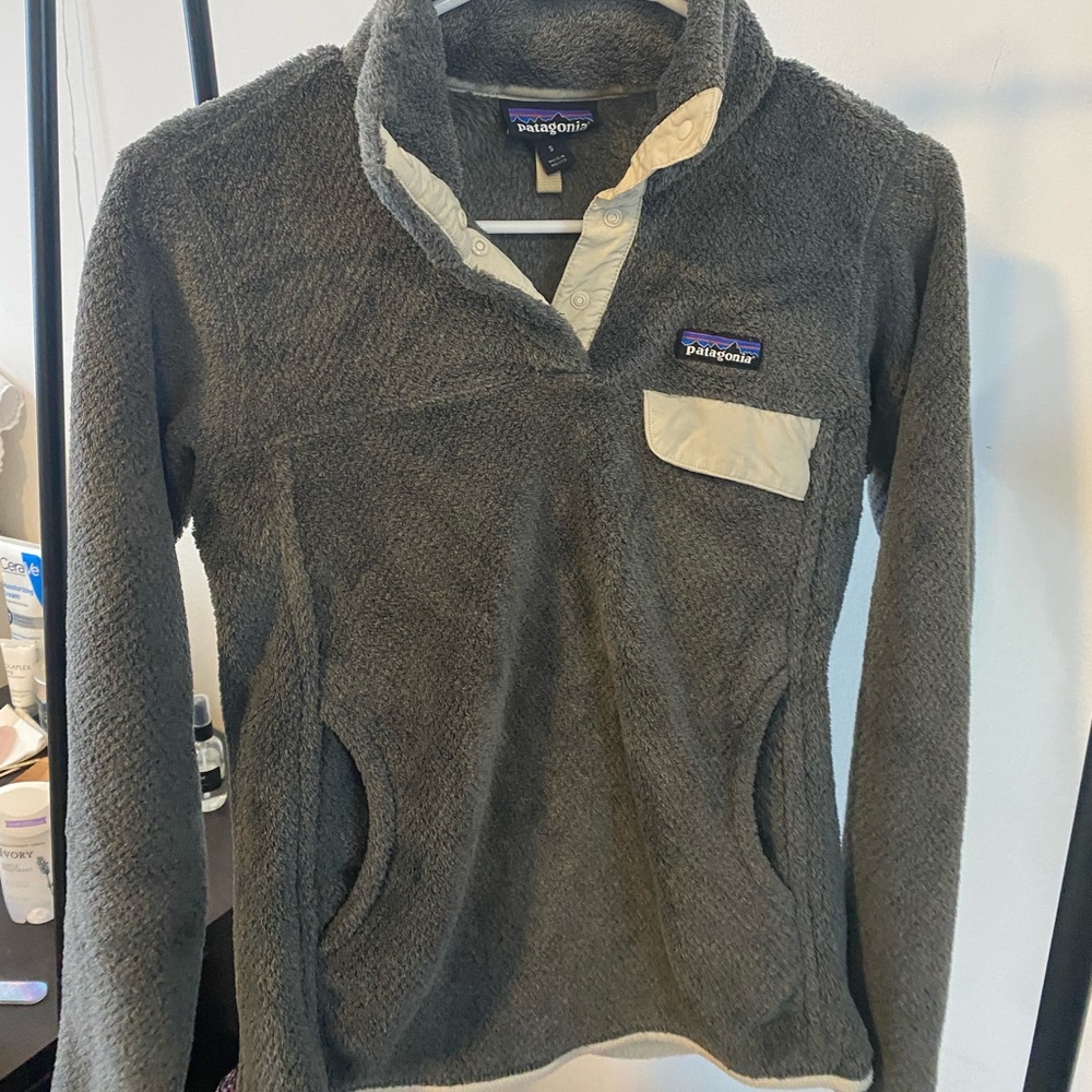 Patagonie grey fleece pullover